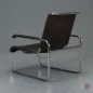 Preview: Thonet S35 L Freischwinger Sessel mit braunem Leder Vintage gebraucht Preview: Thonet S35 L Freischwinger Sessel mit braunem Leder Vintage gebraucht