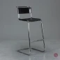 Preview: Thonet S39 Freischwinger Barstuhl in Leder Schwarz gebraucht Preview: Thonet S39 Freischwinger Barstuhl in Leder Schwarz gebraucht