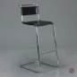 Preview: Thonet S39 Freischwinger Barstuhl in Leder Schwarz gebraucht Preview: Thonet S39 Freischwinger Barstuhl in Leder Schwarz gebraucht