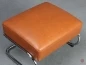 Preview: Thonet S411 Sessel mit Fußhocker mit Cognac Leder und Eiche Armlehnen gebraucht