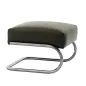 Preview: Thonet S411 H Freischwinger Hocker Serious 03 graphite green