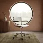 Preview: Thonet S 43 PVFDR Bürostuhl mit Lederbezug Latte/Mahagoni Interieur