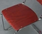 Preview: Thonet-S43-Freischwinger-Stuhl-in-Rubinrot-Sonderfarbe-bei-chairmondo-Detailansicht-Sitzfläche