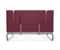 Preview: Thonet S5001 C002 Sessel mit Leder rosso Rückansicht