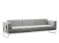 Preview: Thonet S5001/C001 3-Sitzer Sessel mit grauem Stoffbezug Divina Melange - modernes, vorkonfiguriertes Design mit klaren Linien Preview: Thonet S5001/C001 3-Sitzer Sessel mit grauem Stoffbezug Divina Melange - modernes, vorkonfiguriertes Design mit klaren Linien