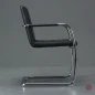 Preview: Thonet S60 Freischwinger Bürostuhl Leder Schwarz gebraucht Preview: Thonet S60 Freischwinger Bürostuhl Leder Schwarz gebraucht