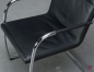 Preview: Thonet S61 Leder Freischwinger Konferenzstuhl Schwarz gebraucht