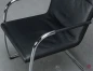 Preview: Thonet S61 Leder Freischwinger Konferenzstuhl Schwarz gebraucht