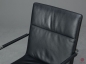 Preview: Thonet S61 Leder Freischwinger Konferenzstuhl Schwarz gebraucht