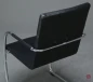 Preview: Thonet S61 Leder Freischwinger Konferenzstuhl Schwarz gebraucht