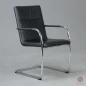 Preview: Thonet S61 Leder Freischwinger Konferenzstuhl Schwarz gebraucht