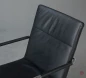 Preview: Thonet S61 Leder Freischwinger Konferenzstuhl Schwarz gebraucht