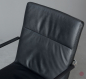Preview: Thonet S61 Leder Freischwinger Konferenzstuhl Schwarz gebraucht