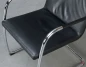 Preview: Thonet S61 Leder Freischwinger Konferenzstuhl Schwarz gebraucht
