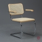 Preview: Thonet S64 Freischwinger Buche klar lackiet Wiener Geflecht erneuert