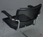 Preview: Thonet S64 N Freischwinger mit Netzgewebe Schwarz Gestell verchromt