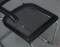 Preview: Thonet S64 N Freischwinger mit Netzgewebe Schwarz Gestell verchromt