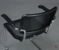 Preview: Thonet S64 N Freischwinger mit Netzgewebe Schwarz Gestell verchromt