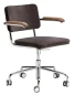 Preview: Thonet S64 PVDR Drehstuhl Kunststoffleder Seitenansicht Preview: Thonet S64 PVDR Drehstuhl Kunststoffleder Seitenansicht