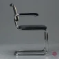 Preview: Thonet S64 SPV Stuhl mit Ledersitzfläche Seitenansicht Preview: Thonet S64 SPV Stuhl mit Ledersitzfläche Seitenansicht