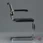 Preview: Thonet S64 SPV Stuhl mit Ledersitzfläche Seitenansicht Preview: Thonet S64 SPV Stuhl mit Ledersitzfläche Seitenansicht