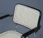 Preview: Thonet S64 Freischwinger Schwarz mit erneuertem Wiener Geflecht gebraucht