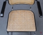 Preview: Thonet S64 V Freischwinger in Schwarz mit Wiener Geflecht + Stützgewebe gebraucht