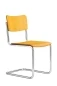 Preview: Thonet S43 K Bernsteingelb Vorderansicht Preview: Thonet S43 K Bernsteingelb Vorderansicht