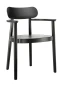 Preview: Thonet 118 MFV Stuhl mit Muldensitz Schwarz