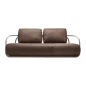 Preview: Thonet 2002/C001 Sofa in Leder, seitenansicht