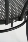 Preview: Thonet Bistrostuhl 218 Buche schwarz gebeizt, Geflecht Dark Melange Detailansicht Geflecht und Stützgewebe