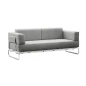 Preview: Thonet S5001/C001 2-Sitzer Sofa Divina Melang Grau