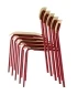 Preview: Thonet S32 Stahlrohr Stuhl in rot gestapelt Preview: Thonet S32 Stahlrohr Stuhl in rot gestapelt