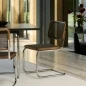 Preview: Thonet S32 V Dark Melange Freischwinger aus Esche, Eiche oder Nussbaum