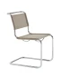 Preview: Thonet S 33 V Freischwinger mit Nobel Stoff 61297 und chrom Gestell