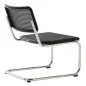 Preview: Thonet S 32 VL Dark Melange Geflecht aus Buche schwarz gebeizt Rückansicht