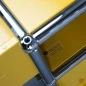 Preview: USM Haller Rollcontainer Gelb mit zwei Schubladen