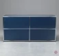 Preview: USM Haller Sideboard Stahlblau mit vier offenen Fächern gebraucht