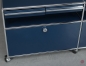 Preview: USM Haller Sideboard mit Schubladen und Schubfächern in Stahlblau gebraucht