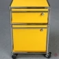 Preview: USM Haller Rollcontainer Gelb mit zwei Schubladen