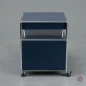 Preview: USM Haller Medienboard in Stahlblau mit zwei Schubladen und Schubfach gebraucht