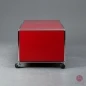 Preview: USM Haller Lowboard Rot mit zwei Fächern + Rollen gebraucht