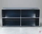 Preview: USM Haller Sideboard Stahlblau mit vier offenen Fächern gebraucht
