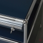 Preview: USM Haller Sideboard mit Schubladen und Schubfächern in Stahlblau gebraucht