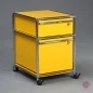 Preview: USM Haller Rollcontainer Gelb mit zwei Schubladen