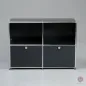 Preview: USM Haller Sideboard Graphitschwarz mit Klapptüren gebraucht