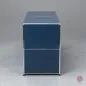 Preview: USM Haller Sideboard Stahlblau mit vier offenen Fächern gebraucht