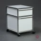 Preview: USM Haller Rollcontainer Weiß mit zwei Schubladen Preview: USM Haller Rollcontainer Weiß mit zwei Schubladen
