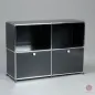 Preview: USM Haller Sideboard Graphitschwarz mit Klapptüren gebraucht