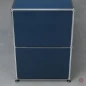 Preview: USM Haller Sideboard Stahlblau mit vier offenen Fächern gebraucht